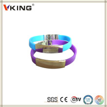 Cheap China grossistas impresso pulseiras de silicone